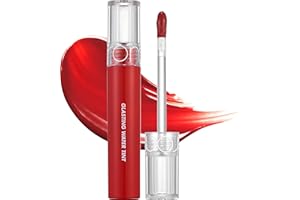 rom&nd Teinte à l'eau brillante 8 couleurs | Couleurs vives, finition brillante, longue durée, hydratante, beauté naturelle | Utilisation quotidienne, K-Beauty | 4g/0.14oz No.02 GOUTTE ROUGE