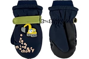 ‎BIBYKIVN Bibykivn Fäustlinge Kinder Skihandschuhe, 3-5 Jahre Junge Mädchen Winddicht Wasserdicht Winterhandschue, Warm Fäustlinge Sport Handschuhe fü Skifahren Snowboard Laufen