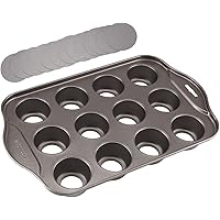 DHOUTDOORS Cake Tray Cup Mini Cheesecake Mould 12 Cup Victoria Sponge Cake Tins Non-Stick Muffin Tray Cupcake Tray Baking Pan