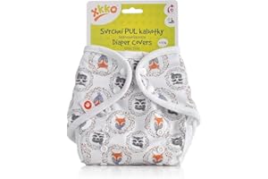 XKKO Überhose (PUL) - One Size (4-15 kg) - Füchse und Waschbären