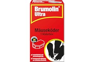 PROTECT HOME Brumolin Ultra anwendugsfertiger Mäuseköder inklusive Köderbox zur effektiven Mäusebekämpfung, 1 Stück