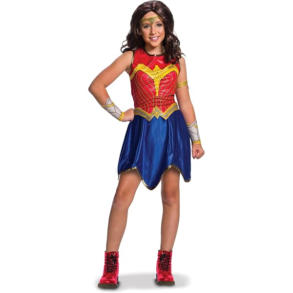 WONDER WOMAN Kostüm Für Kinder – Offizielles Film-Kostüm In Größe Medium