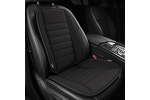 Xtremeauto Car Seat Cushion with Back Support Pillow – 2-Piece Memory Foam Seat & Lumbar Support Set for Pain Relief and Posture – Ergonomic Comfort Cushion for Car, Van, Office, or Truck (Black)