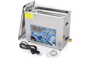 KECOOLKE 6L Ultraschallreiniger mit großer Kapazität mit 180W Leistung 300W Heizung und Zeiteinstellung Edelstahl Professioneller Schallreiniger für die Reinigung Werkzeug Uhr Gläser