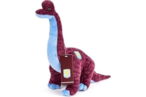 The Gift Scholars Aston Villa Brachiosaurus Plush Dino Toy (31cm High) Officially Licensed Football Soft Toy Plush For Adults Kids Villans