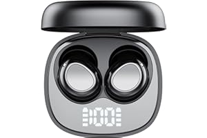 DOUBC Écouteurs de Sommeil Mini Bluetooth 5.4, Casque Intra 2025 sans Fil 45h Autonomie, Oreillers Doux pour Dormir, Son Doux et Confort Optimal sans Pression