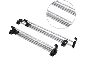 GONNELY Appendiabiti telescopico - Appendiabiti da 11,8-20,4 pollici Appendiabiti estraibile retrattile Appendiabiti Appendiabiti da parete Armadio guardaroba Push-pull Appendiabiti con viti