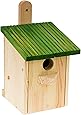 MAZUR International Nistkasten Natur für Blaumeisen & kleine Meisenarten aus Holz -wetterfest, Vogelhaus für Meisen, Nisthilfe mit 32 mm Einflugloch Vogelhaus Meisenkasten Nisthöhle …