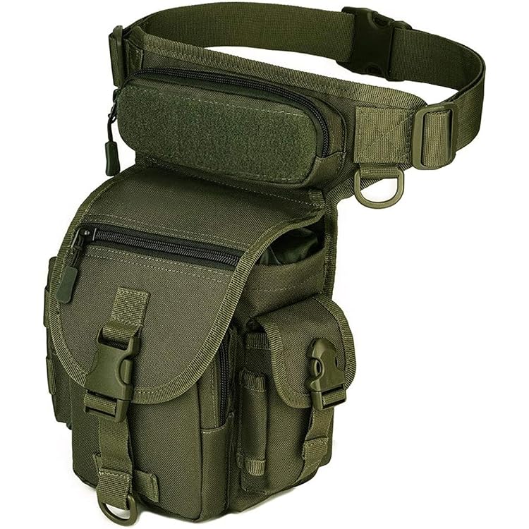Poche De Jambe Brandit Side Kick Sac No.2 - Woodland Camo - Pour Randonnée, Ceinture, Polyester