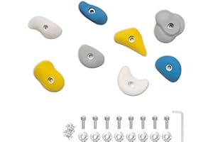 MAMOI® Prises Escalade Enfant | Prise d Escalade 4/8 pièces | Prise d'escalade Enfant | Prise Escalade Enfant Exterieur | Mur Escalade Enfant | Mur d Escalade | Fabriqué dans l’UE