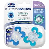 Chicco PhysioForma Comfort Silikon Emzik (16-36 Ay, 2'li), Mavi