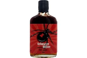 MONRIKON Schwarze Witwe Hot Sauce 229 000 Scoville - Black Widow - 200 ml