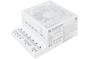 Lian Li EDGE 1300W 80 Plus Platinum Fully Modular Power Supply – White with ATX 3.1 and PCIe 5.1 Support