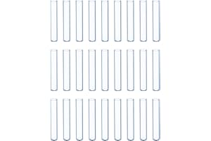 MUHWA 100 inserti in vetro PK, 6 x 31 mm, micro inserto con fondo piatto, inserti 300 µL con fondo piatto per 9 – 425 flaconcini