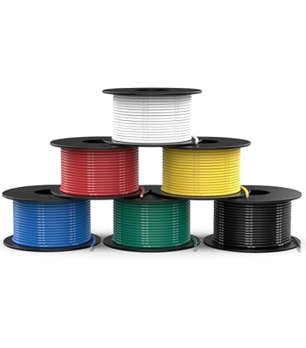 Bntechgo 22 Gauge Pvc 1007 Solid Electric Wire Red Black | Desertcart