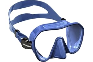 Cressi Maschera subacquea senza cornice per adulti, lente mono, volume interno basso, puro silicone morbido, Z2: progettata in Italia da Cressi