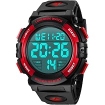 FANMIS Orologio sportivo da uomo, militare, multifunzione, digitale, digitale, con allarme, al quarzo, impermeabile, Y Verde militare, Minimalista