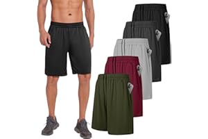 AKKQHH 5er-Pack Sporthose Herren Kurz Laufhose Kurze Hose mit Tasche Laufshorts Atmungsaktiv Schnell Trocknend Sportshorts Jogginghose Herren für Gym Sommer