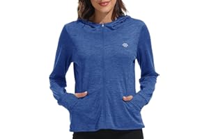 MoFiz Chaquetas Deportivos Mujer Sudaderas con Capucha Manga Larga Cremallera para Correr Fitness Tops