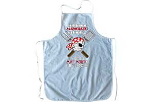 PASSAPAROLA Grembiule da Cucina simpatico, spiritoso,grembiule divertente-umoristico,MADE IN ITALY, 100% Cotone,dimensioni indicative 64x80 cm.