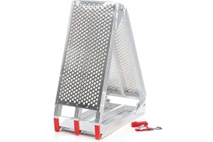 Wiltec Rampa di carico ripiegabile in 3 Portata fino a 270 kg In alluminio Pedana antiscivolo