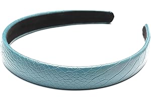 ‎QINGOO QinGoo Blau Leder Haarreif Stirnband Frauen Haarband Damen Haarschmuck Elegant Mädchen Haar-Accessoire 1stück(Blue)