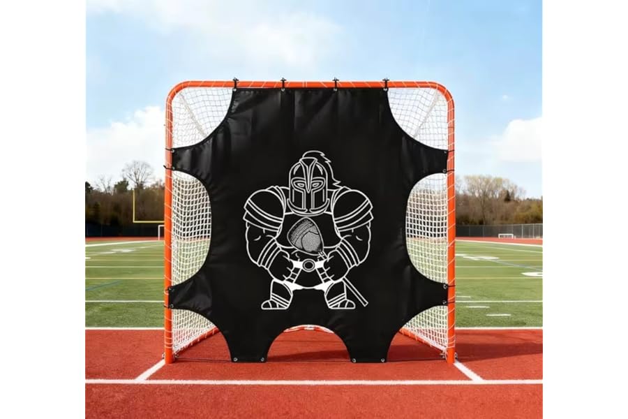 FLITURE Lacrosse Goal Shooting Targets 6'x 6' Corner Target Lacrosse Practice Target Net for Shotting Training Equipment Fits Any Standard Size Lacrosse Goal Lacrosse Goalie and Backstop