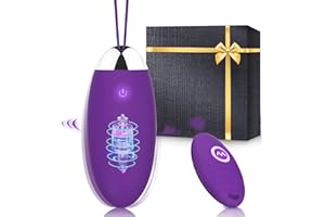 UKINGLE Vibradorador Mujer Juguetes Eróticos para Pareja Sexuales Vibrador Mando Distancia Vibradorador Clítoris Control Remoto Vibradores Consoladores.. para Mujer con Vibración Huevo Bolas Chinas (Violeta)