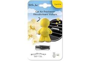 LITTLE JOE Désodorisant Voiture Vanille, Personnage à fixer sur l'Aérateur, Jaune, VANILLA
