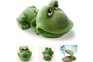 Wanwanzi Decoración de burbujas de aire de rana de acuario, adorno de boca abierta, resina de burbujas de oxígeno para decoración de peceras de acuario