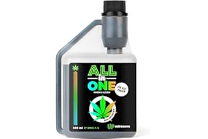 UP NUTRIENTS ALL IN ONE Cannabis Dünger 500 ML | Flüssiger Bio NPK 5 1 5 Dünger für Wachstum & Blüte – Komplettlösung für Hanf Indoor Outdoor – Organisch, pH-stabil, Hohe Erträge