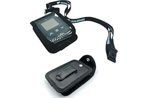 SEWAS Diabetic Care, Tasche mit Neckholder zum Umhängen passend für das Adia Blutzucker Messgerät, Umhängetasche mit Gürtelclip und Sichtfenster inkl. Umhängeband