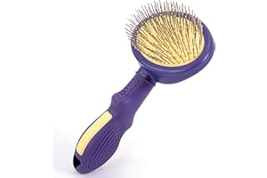 YSQEVN Peine para Perros y Gatos Antideslizante Cepillo de Aseo Para Mascotas Herramienta de Cuidado para Perros Pequeños, Medianos y Grandes con Pelaje Corto a Largo