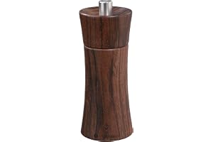 Zassenhaus Saltkvarn FRANKFURT 14 cm | Valnöt | Med steglöst justerbar högpresterande keramisk kvarn