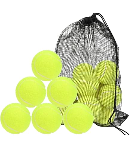 20 Palline Da Tennis Con Retina - Ideali Per Allenamenti Avanzati E Macchine Lanciapalle