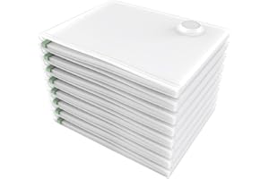 PISHI 3 Pack Vacuum Compression Zipper Storage Bags for Travel and Home Reusable Vacuum Storage Bags Clear Seal Bags, Waterproof Luggage Organiser for Clothes (50x70cm)