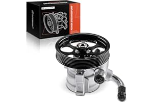 A-Premium Power Steering Pump, with Pulley, Compatible with Hyundai Santa Fe 2007 2008 2009, V6 3.3L Petrol Sport Utility, Replace # N7340138, 571000W500