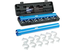 Orion Motor Tech Inner Tie Rod Removal Tool Kit, Inner Tie Rod Tool for Tie Rod Removal and Installation, Master Inner Tie Rod Tool Set with 12 Crowfoot Adapters 1/2 Inch Drive Tube and Tool Case