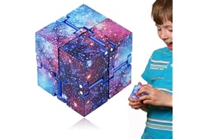 JTUYPT 1 Pcs Infinity Cube Cube Infini Jouets Fidget Anti Stress Cube pour Soulagement du Stress et de l'Anxiété Relaxant