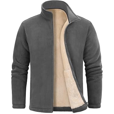Manteau Homme Hiver Léger Avec Capuche - Veste Polaire Mi-saison, Coupe-vent, Poches - Idéal Randonnée, Ville, Voyage - 7