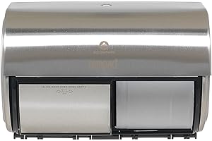 Georgia-Pacific Compact 56798 Stainless Steel Side-By-Side Double Roll Bathroom Tissue Dispenser (WxDxH) 10.120" x 6.750" x 7.120" (1 Each)