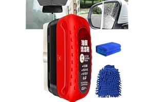 GLSAYZU Film Oleophobe Pour Vitre Automobile, Film Oléophobe Pour Vitres D'Automobiles, Brosse De Nettoyage De Film d'Huile Automobile Multifonctionnelle, Automotive Oil Film Cleaning Brush (1PC)