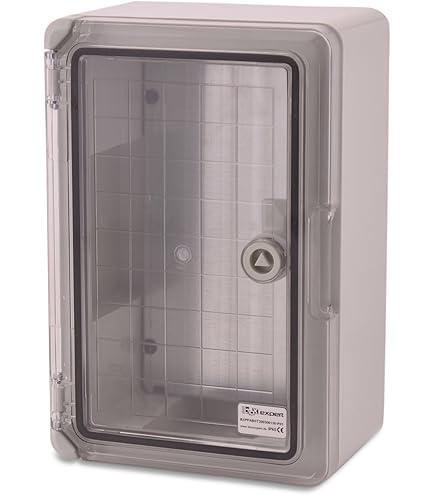 Aansluitdoos, waterdicht, aansluitdoos, opbouw, IP65, ABS-kunststof behuizing, verdeelkast, opbouwkast met slot, duurzame schakelkast voor binnen en buiten (300 x 200 x 170 mm