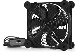 Bigqin Ventilatore USB 120 mm,5V USB Fan Raffreddamento PC Ventole Mini Ventilatore per Computer Host/PS4/TV/Router/Echo Show Studio/Basi/Telefono Cellulare/Tablet..