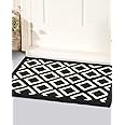OTraki Door Mat 60x90 cm, Door Mat Outdoor/Indoor, Washable Door Mat Heavy Duty, Black Dirt Trapper Door Matts, Durable & Non-slip Floor Mat for Garden/Bathroom/Stair/Kitchen/Pet
