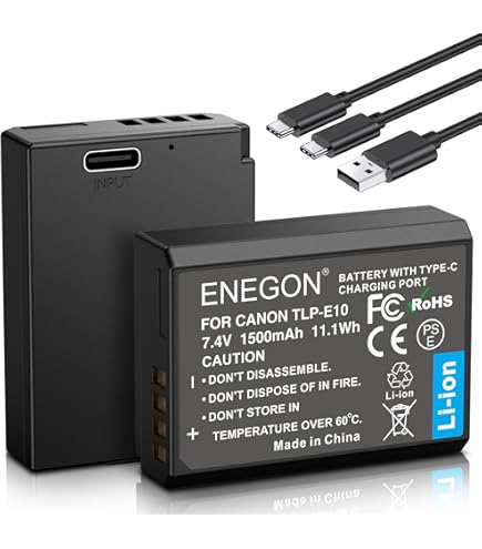 FOR LP-E10 Charger For Eos T6, T5, 1300D, T3, EOS 1200D, 1100D