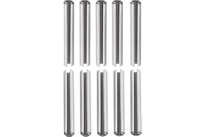 DTGN 3x20mm(DxL) Pasadores de Resorte Ranurados - 50 Piezas - para Hogar Máquina Sujetador - Ranurado Resorte Pasador de 304 Inoxidable Acero Pasador Tensión Divididos - Plateado