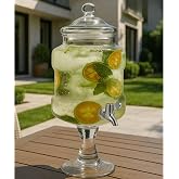 5.5 Litre Ayaklı Cam Sebil &ndash; Musluklu İ&ccedil;ecek Dispenseri | Limonata, Detoks, Aromalı Su Sunumluk