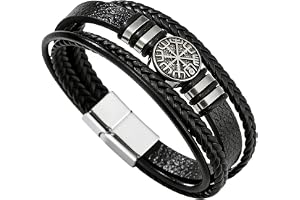Dreamtimes Viking Vegvisir Pirate Kompass Herr Armband Vintage Norrniska Symboler Armband Viking Rune Kompass Norra Armband S