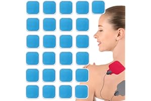 NHPY 25 Pièces Feuille Gel Remplacement, Gel Pad Patch, EMS Gel Pad Abs Entraîner Replacement Gel Feuille Hydrogel Gel, 4 * 4cm